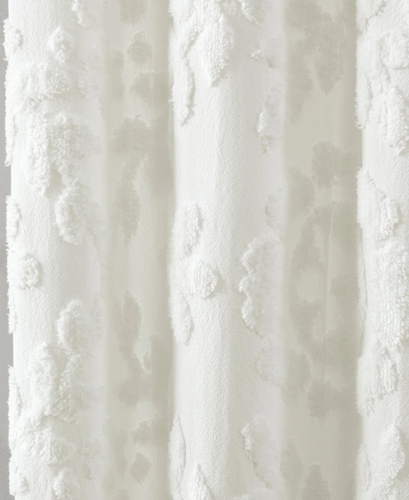 Peri Home Chenille Laurel Cotton Shower Curtain, 72" x