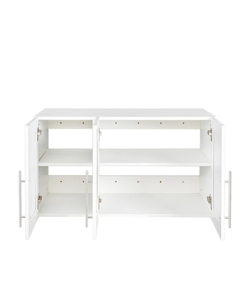 Streamdale Furniture Stackable Wall Mounted Storage Cabinet, 15.75" D X 35.43" W X 19.69" H, White