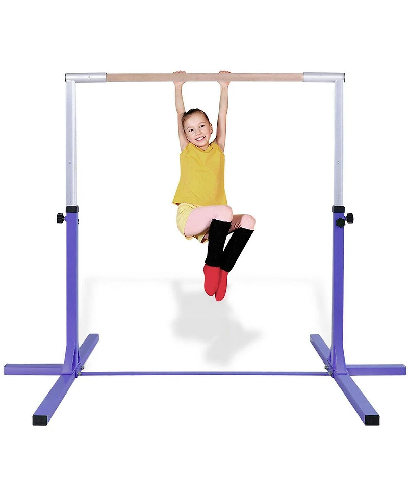 Hongge Adjustable Gymnastics Horizontal Bar for Kids