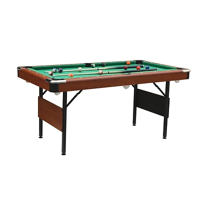 Streamdale 5.5 Ft Billiard Table with Green Velvet Cloth and Accessory Set