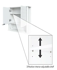 RiverRidge Home Madison Collection 2 Door Wall Cabinet
