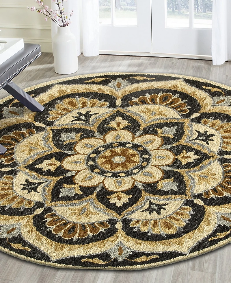 Lr Home Radiance Rdc-062 4' x 4' Round Area Rug