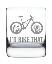 Bevvee I'd Bike That Whiskey Rocks Glass