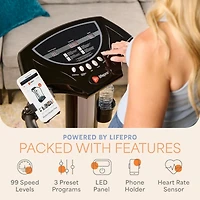 LifePro Vibration Plate with Handles – Exercise Machine for Balance, Lymphatic Drainage & More