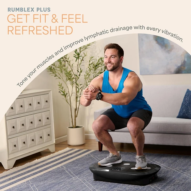 LifePro Rumblex Plus 4D Vibration Plate – Triple Motor, 3D/4D Motion for Weight Loss & Toning