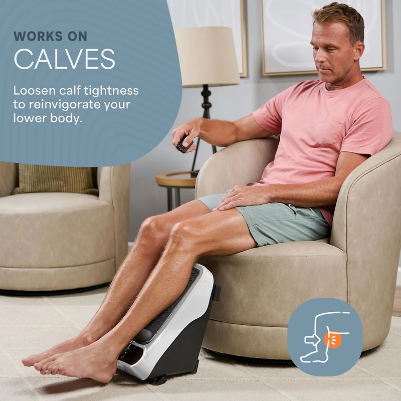 LifePro Foot Massager for Neuropathy - Heated Calf & Foot Therapy, Soothing Blood Revitalization