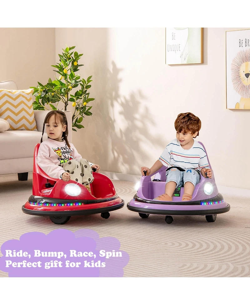 12V Kids Electric Ride On Bumper Car Battery Powered Bumper Car with Remote Control