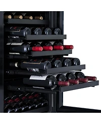 Newair Estate 24” Premium Dual Zone Wine Fridge and Beverage Center, Refrigerator Drawer Cabinets with 175 Can Capacity, Premium Built in Wine