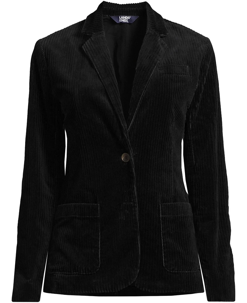Lands' End Women's Wide Wale Corduroy Blazer