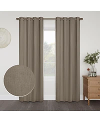 Linen Slub Blackout Grommet Pair (2 Panels