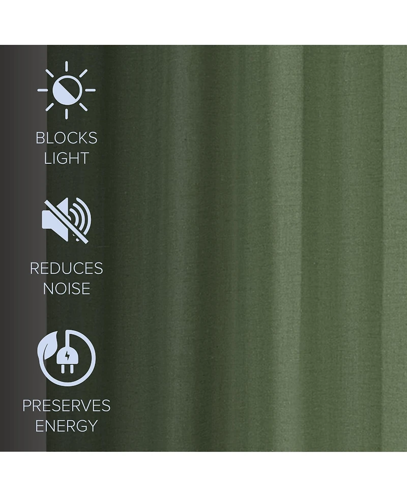 Linen Slub Blackout Grommet Pair (2 Panels