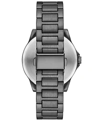 Folio Men's Three Hand Gunmetal Alloy Watch, 45mm