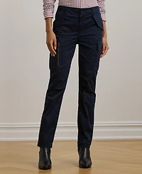 Lauren Ralph Women's Cotton Sateen Cargo Pant