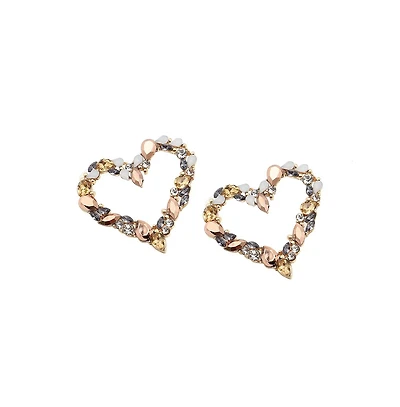 Sohi Women's Heart Stud Earrings