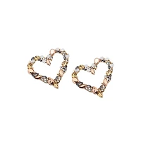 Sohi Women's Heart Stud Earrings