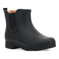 Womens Delridge Faux Fur Chelsea Rain Boot