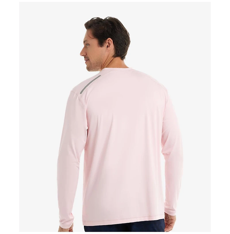 Men's Upf 50+ Sun Protective Long Sleeve Jet Tee