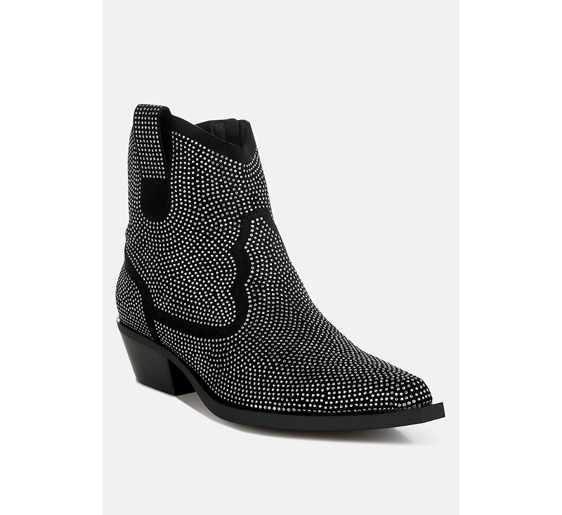 Costello Rhinestones Embellished Cowboy Boots