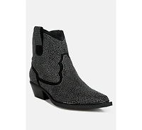 Costello Rhinestones Embellished Cowboy Boots