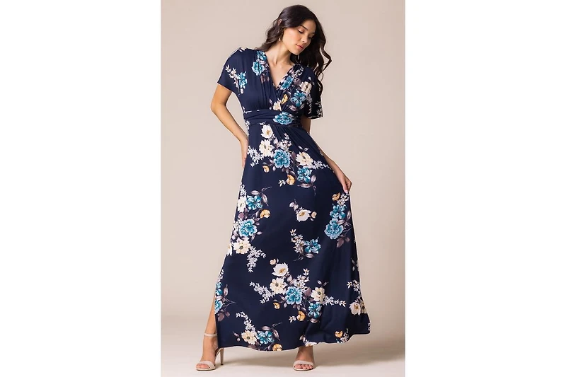 Kiyonna Women's Vienna Kimono Sleeve Long Maxi Dress