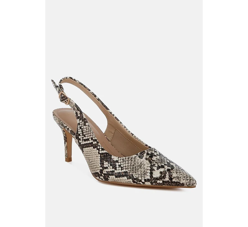 Baobab Slingback Stiletto Heel Sandals