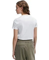 Boss by Hugo Boss Women's Contrast Logo Regular-Fit T-Shirt