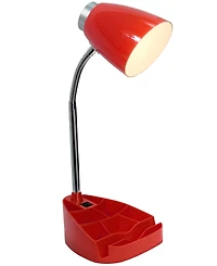 Creekwood Home 18.5" Flexible Gooseneck Organizer Desk Lamp