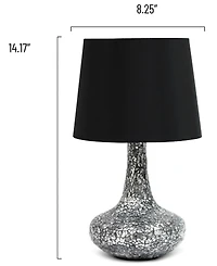 Creekwood Home 14.17" Patchwork Crystal Glass Table Lamp