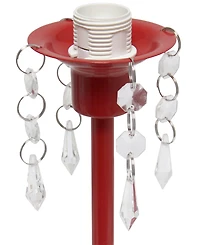 Creekwood Home 17.25" Contemporary Crystal Droplet Table Lamp