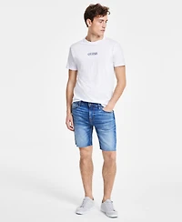 Guess Men's Logan Slim-Fit Faded Denim Shorts