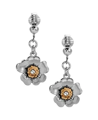 2028 Crystal Flower Clip Earrings