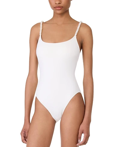 Kate Spade Women's Pearl Strap One-Piece Swimsuit