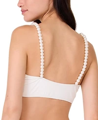 Kate Spade Women's Embellished-Strap Bikini Top