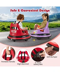Hongge 12V Kids Ride On Bumper Car with Remote Control and Dual Joysticks