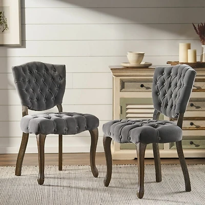 Streamdale Kd Tufted Chair (Wthr)(Set Of 2)