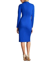 Tadashi Shoji Women's Markum Long-Sleeve Flounce Dress