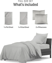 4 Piece Sheet Set 100% Cotton 1000 Thread Count