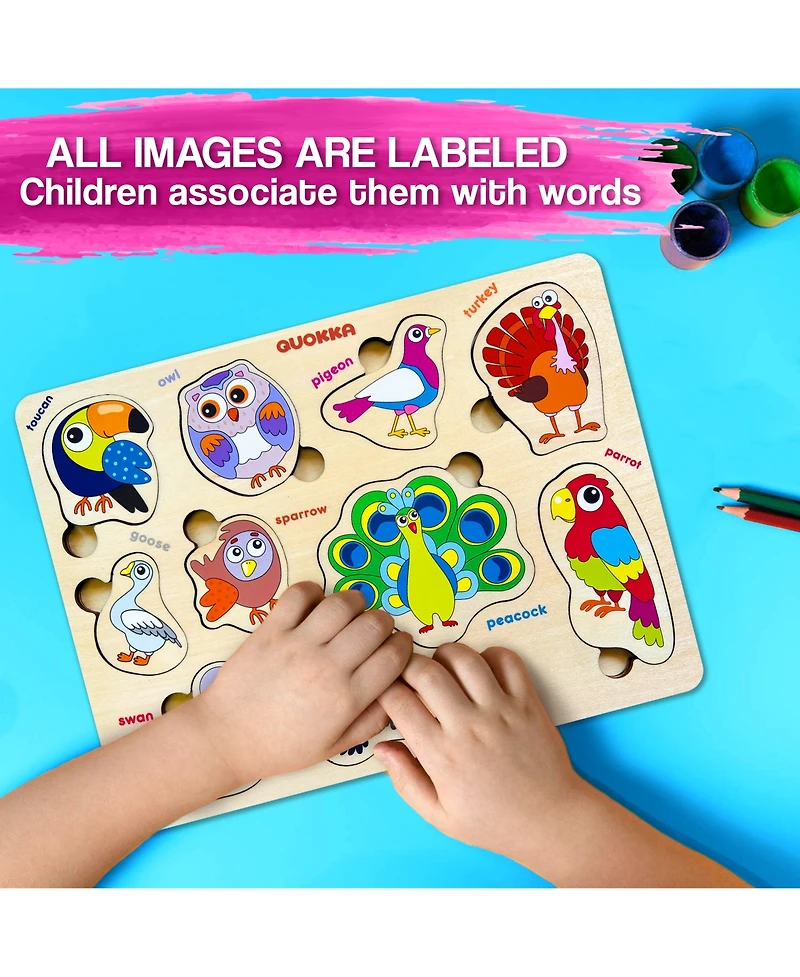 Quokka Wooden Puzzles for Toddlers 3-5 - Games Children's Learning