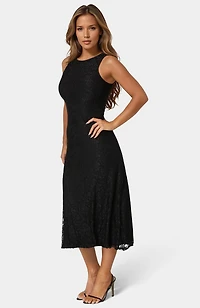 Bebe Women's Lace A-line Maxi Dress
