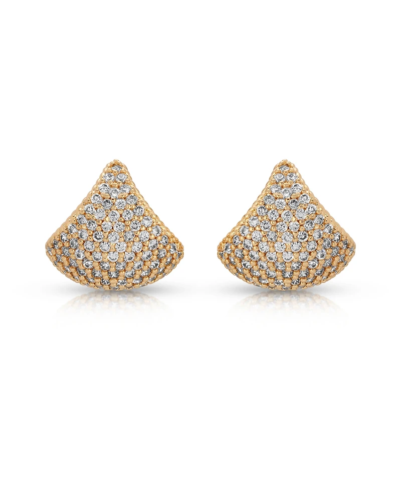 Ettika Pave Encrusted Huggies Hoops Earrings