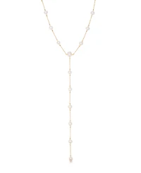 Ettika Dripping Mother of Pearl Lariat Necklace