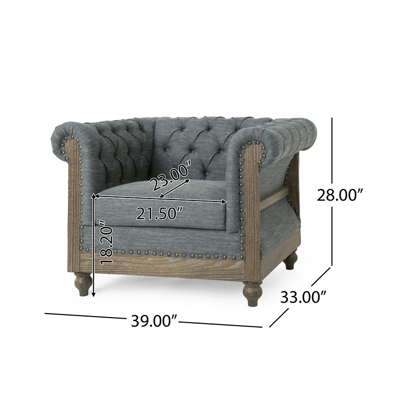 Streamdale Sophisticated Chesterfield Club Chair