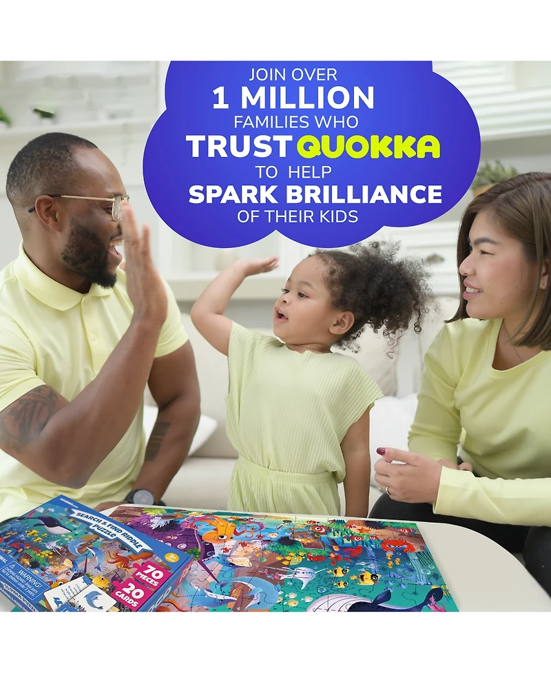 Quokka 70 Pieces Search & Find Riddle Kids Puzzles 4-6 Years Old