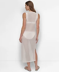 Dkny Women's Mesh Maxi Dress Swim Cover-Up