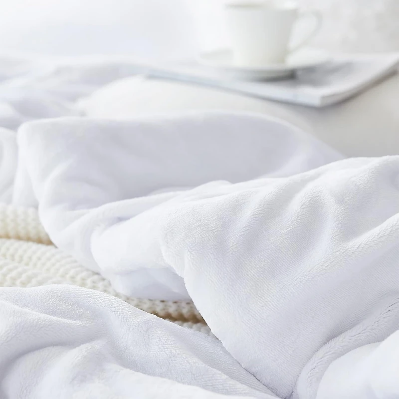 Coma Inducer Oversized Comforter Set - The Original Plush - Pearl White