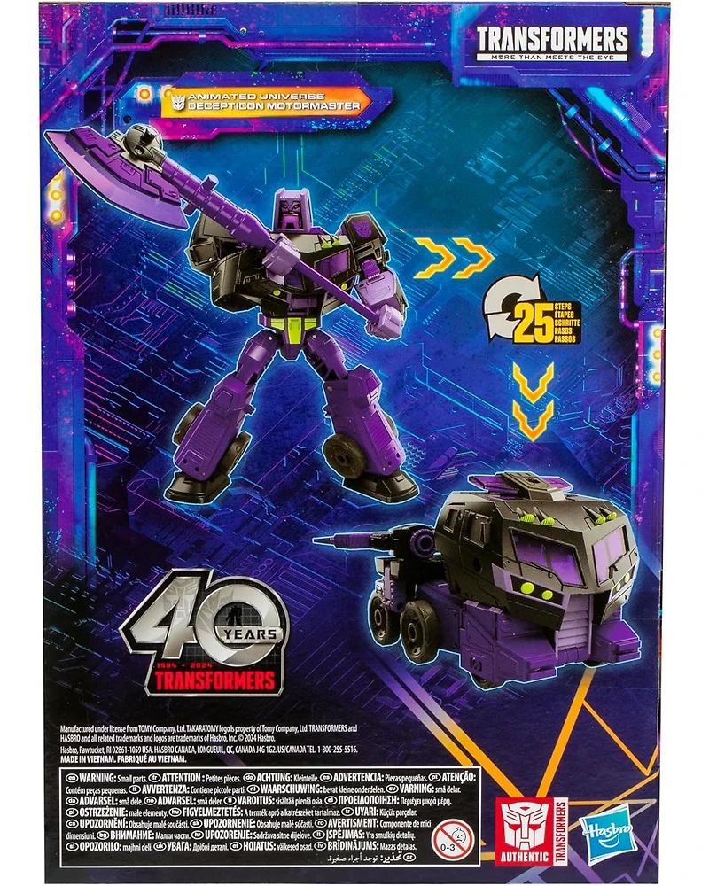 Animated Universe Decepticon Motormaster Legacy Voyager Class | Transformers Generations Legacy