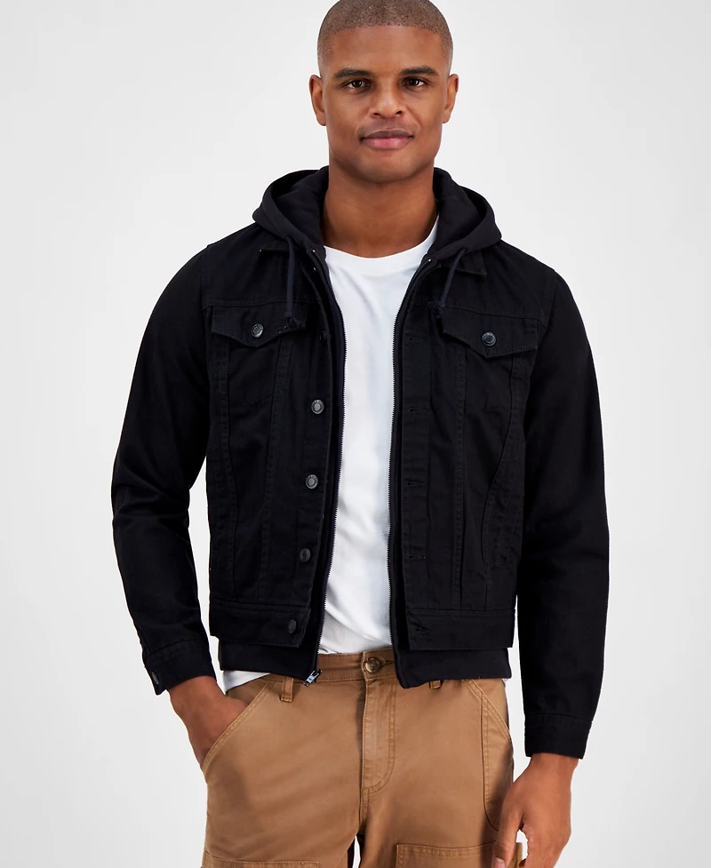 Sun + Stone Men's Dillon Trucker Jacket, Created for Macy's