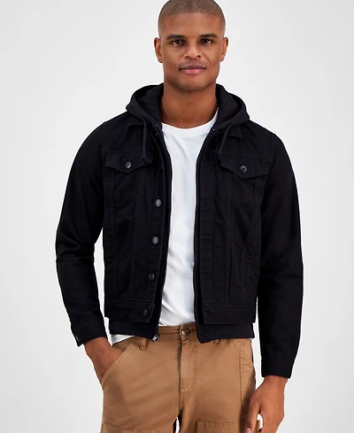 Sun + Stone Men's Dillon Trucker Jacket, Created for Macy's