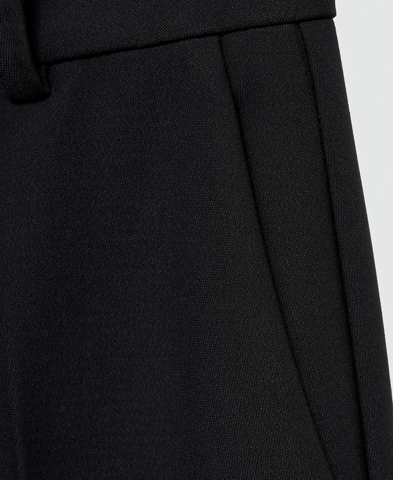 Mango Women's Mid-Rise Flared Trousers