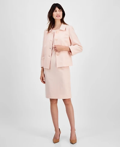 Le Suit Women's Seamed Dress Set
